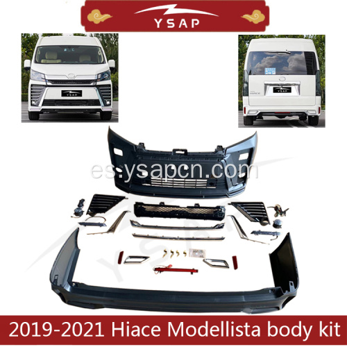 Kit de cuerpo de estilo de alta calidad 19-21 HIACE MODELISTA